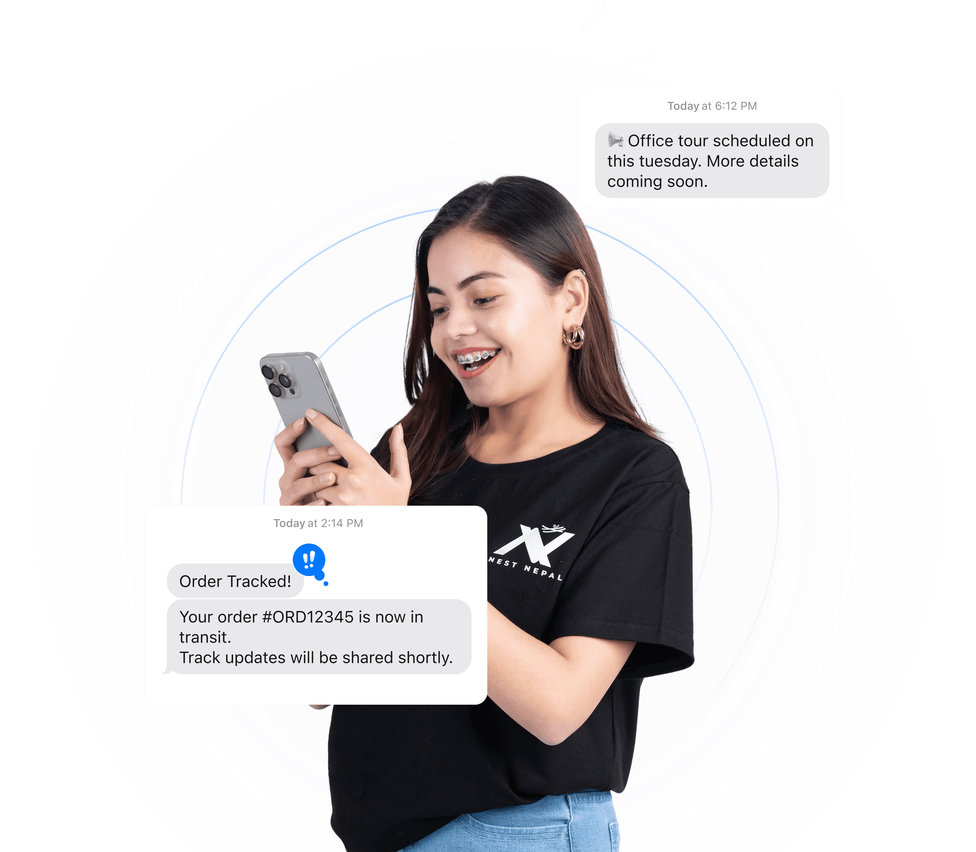 NewNest SMS Dashboard Preview
